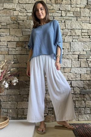 Conrad Box Cotton Knit Denim 